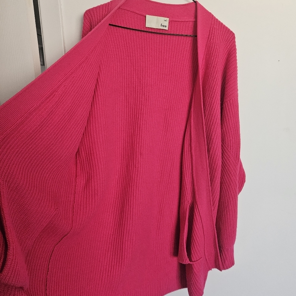 Wilfred Free Pink Merino Wool Unwind Cardigan Size S - Picture 4 of 10